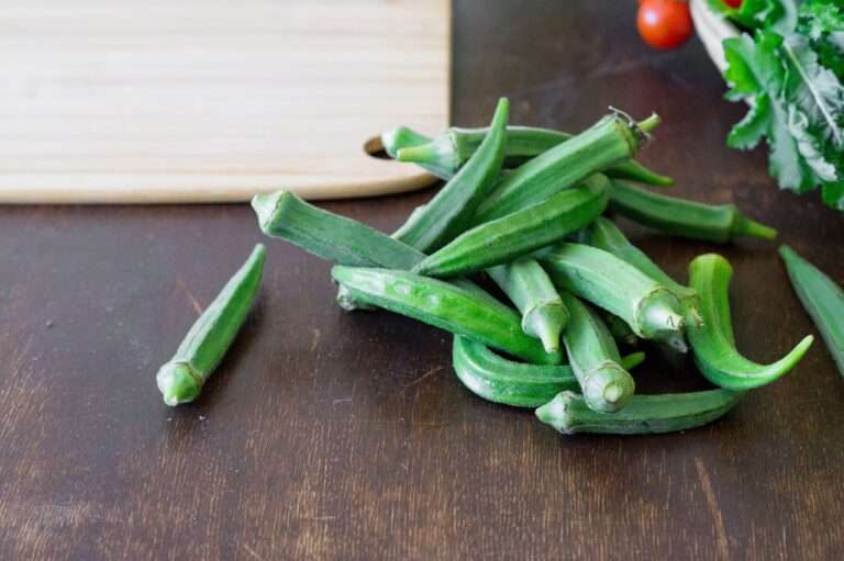 Okra vegetable